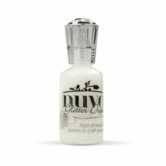 Nuvo glitter drops - white blizzard 758N