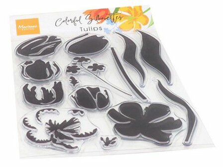 Marianne D Clear Stamps Colorful Silhouettes Tulpen CS1054 110x150mm