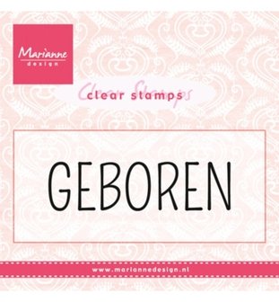 CS0959 Marianne Design Stempel Geboren (NL) 