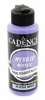 Cadence Hybride acrylverf (semi mat) Paars 01 001 0034 0120  120 ml