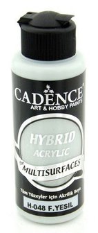 Cadence Hybride acrylverf (semi mat) Fijn groen 01 001 0048 0120  120 ml