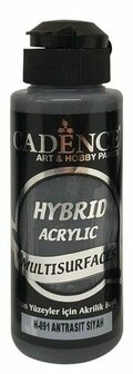 Cadence Hybride acrylverf (semi mat) Antraciet zwart 01 001 0091 0120  120 ml