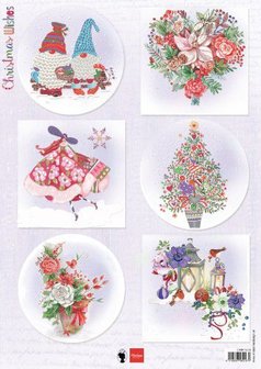 Marianne Design Knipvel Christmas Wishes gnomes EWK1279 A4 (08-20)