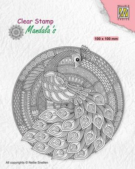 Nellies Choice Clearstamp Mandala - Pauw CSMAN004 (10-20)