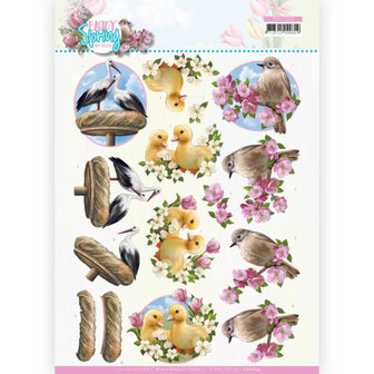 CD11654 3D Cutting Sheet - Amy Design - Enjoy Spring - Birds