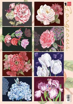 Marianne D Decoupage Gorgious Paintings EWK1285 A4, 8 designs (04-21)