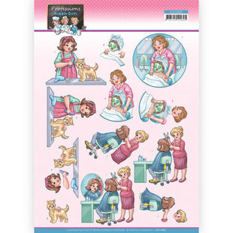 CD11665 3D Cutting Sheet - Yvonne Creations - Bubbly Girls Professions - Beautician