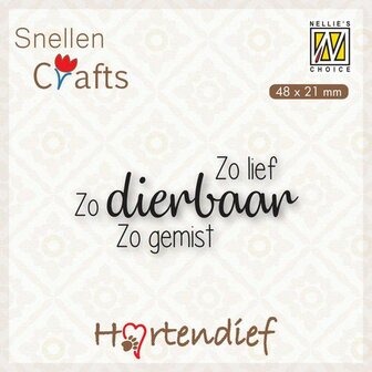 Nellies Choice Clearstamp - Text (NL) - Dieren condoleance nr.1 DTPCS001 48x21mm (06-21)