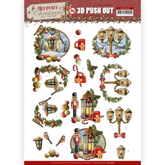 SB10568 3D Push Out - Amy Design - History of Christmas - Christmas Lanterns