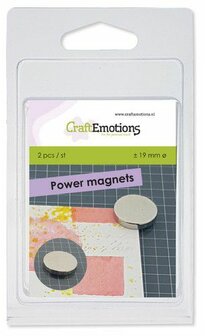 CraftEmotions 2 Power magneten voor magnetische media mat ca 19mm (12-21)