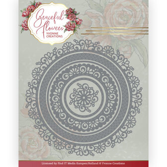 YCD10261 Dies - Yvonne Creations - Graceful Flowers - Graceful Circle