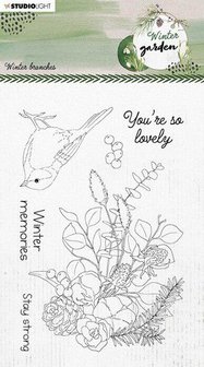 Studio Light Clear Stamp Winter Garden nr. 160 SL-WG-STAMP160 A6 (02-22)