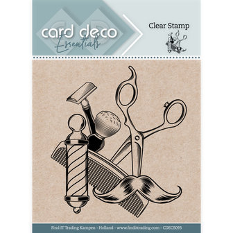 CDECS093 Card Deco Essentials Clear Stamps - Barber