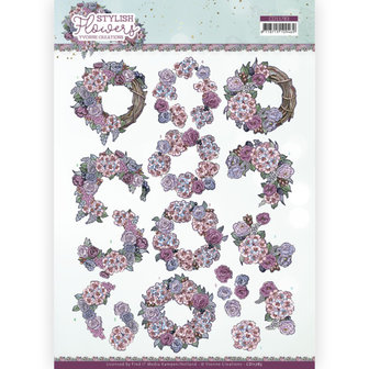 CD11783 3D Cutting Sheet - Yvonne Creations - Stylisch Flowers - Romantic Roses