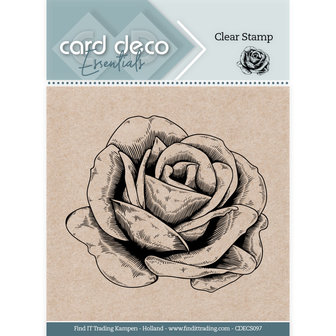 CDECS097 Card Deco Essentials Clear Stamps - Rose