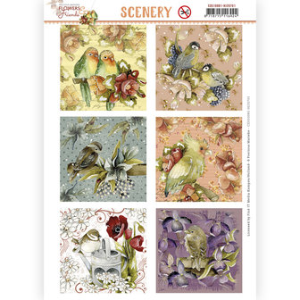 CDS10081 - HJ20701 Scenery - Precious Marieke - Aquarella - Flowers and Friends Square