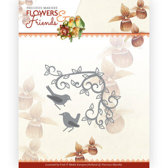 PM10234 Dies - Precious Marieke - Flowers and Friends - Bird Corner