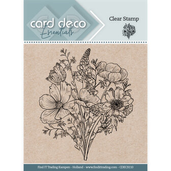 CDECS110 Card Deco Essentials Clear Stamps - Bouquet