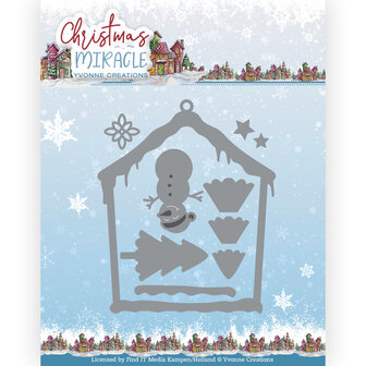 YCD10280 Dies - Yvonne Creations - Christmas Miracle - Snowman&rsquo;s House