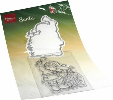 Marianne D Clear Stamps &amp; Die Hetty&#039;s Santa HT1669 12x21cm (11-22)