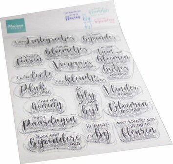 Marianne Design Clear Stamp Lente groetjes (NL) CS1128 110x150mm (02-23)