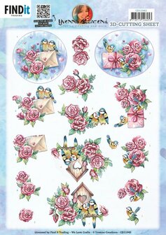 CD11943 3D Cutting Sheets - Yvonne Creations - Valentine