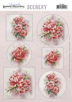 CDS10050 Scenery - Yvonne Creations - Aquarella - Wild Roses