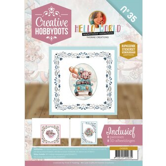 CH10035 Creative Hobbydots 35 - Yvonne Creations - Hello World