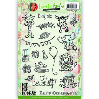 YCCS10070 Clear Stamps - Yvonne Creations - Jungle Party