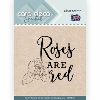 CDECS137 Roses Are Red - Clear Stamp - Card Deco Essentials