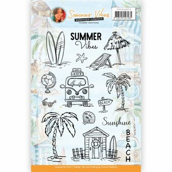 YCCS10073 Clear Stamps - Yvonne Creations - Summer Vibes