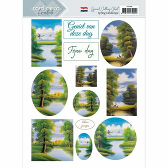 CD12046 Special Cutting Sheet - Card Deco Essentials - Spring Landscapes - NL