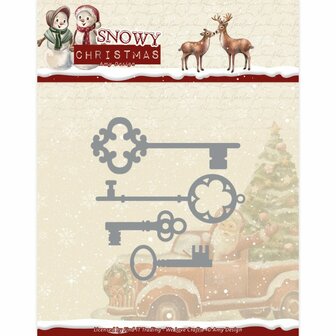 ADD10305 Dies - Amy Design Snowy Christmas - Christmas Keys