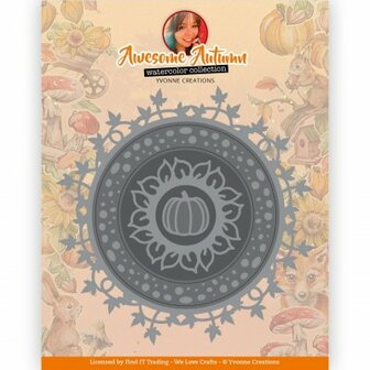 YCD10324 Dies - Yvonne Creations - Awesome Autumn - Autumn Cirlce