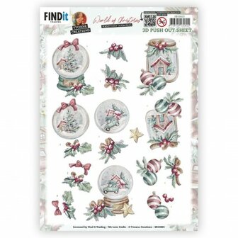 SB10823 3D Push-Out - Yvonne Creations - World of Christmas - Christmas Globe