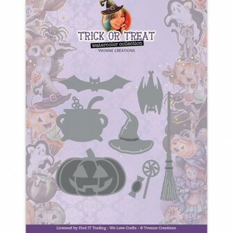 YCD10329 Dies - Yvonne Creations - Trick or Treat - Happy Halloween