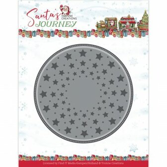 YCD10330 Dies - Yvonne Creations Santa&#039;s Journey - Santa&#039;s Circle