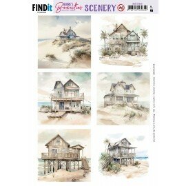 BBSC10038 Scenery Push out - Berries Beauties - Beach House - Square