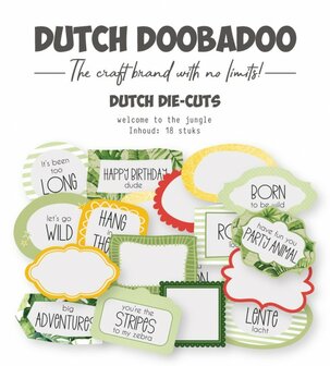  474.007.036 Die-Cuts - DDBD - Welcome To The Jungle 18 Pcs