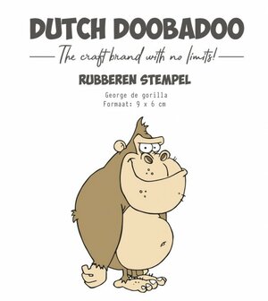 497.004.008 Rubber Stamp - DDBD - Welcome To The Jungle - George De Gorilla