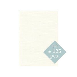 BULK 32 Linnenkarton  A5 (21x14,8cm) Card Deco Gebroken wit per 125 vellen