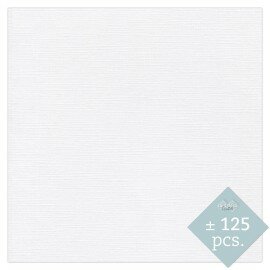 BULK 01 Linnenkarton Scrap 30,5x30,5cm Card Deco Wit per 125 vellen