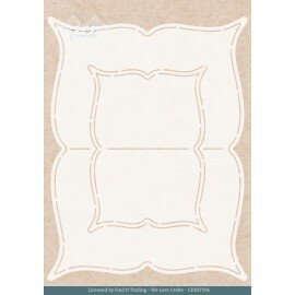 CDEST026 Stencil - Card Deco Essentials - Rose Decorations Label