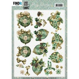 CD12209 - HJ23201 3D Cutting Sheet - Amy Design - Enchanting Baubles - HJ23201