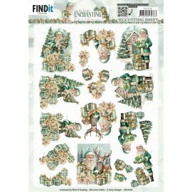 CD12192 3D Cutting Sheets - Amy Design - Enchanting Christmas - Santa