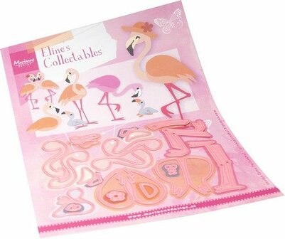 Marianne D Collectable Eline&#039;s Flamingo family COL1549 120x88mm (07-24)