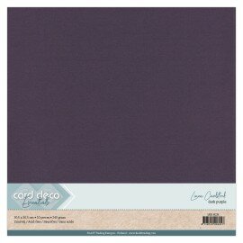 35 Card Deco Linnenkarton - 30,5 x 30,5cm Dark Purple 10 vel