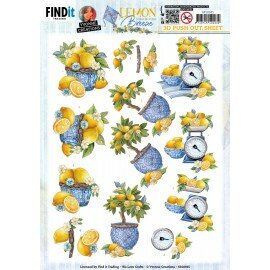 SB10945 3D Push Out - Yvonne Creations - Lemon Breeze - Lemon Tree