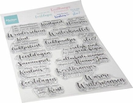 Marianne D Clear Stamps Sprankelende Feestdagen (NL) CS1169 110x150mm (08-24)