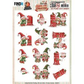 SB10951 3D Push Out - Yvonne Creations - Gnome for Christmas - Gnome Letter